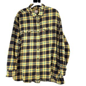 Levis Relaxed Flannel Shirt Men's‎ XXL Multi Plaid Heavyweight Workwear Landman